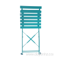 Outdoor Metal Folding Slat Chair(5 Seat& 2 Back)